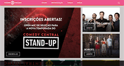 Desktop Screenshot of comedycentral.com.br