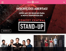 Tablet Screenshot of comedycentral.com.br